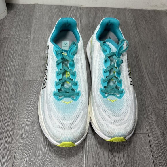 Hoka One One Men’s Mach X 1141450 WBGL White Running Shoes Teal Size 10 D main image 8